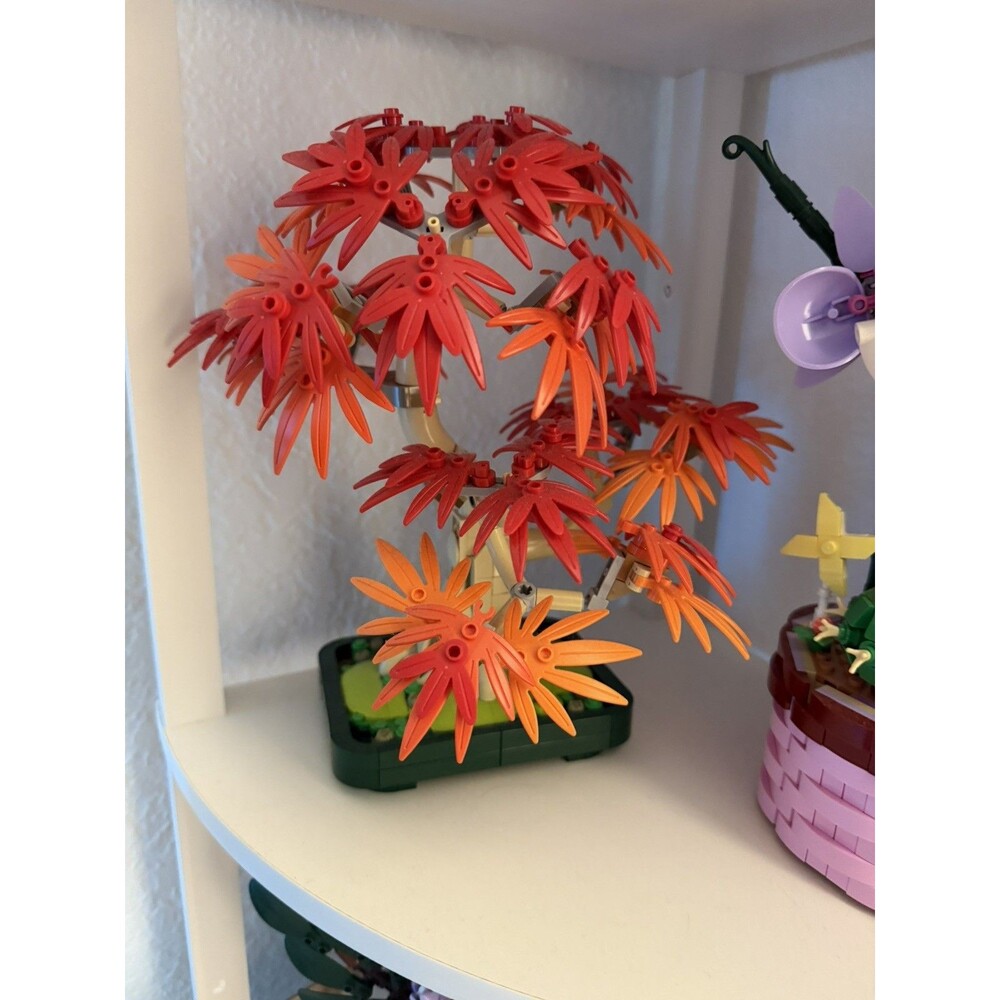 LEGO Botanicals Japanese Red Maple Bonsai Tree 10348 Complete w/ Instructions
